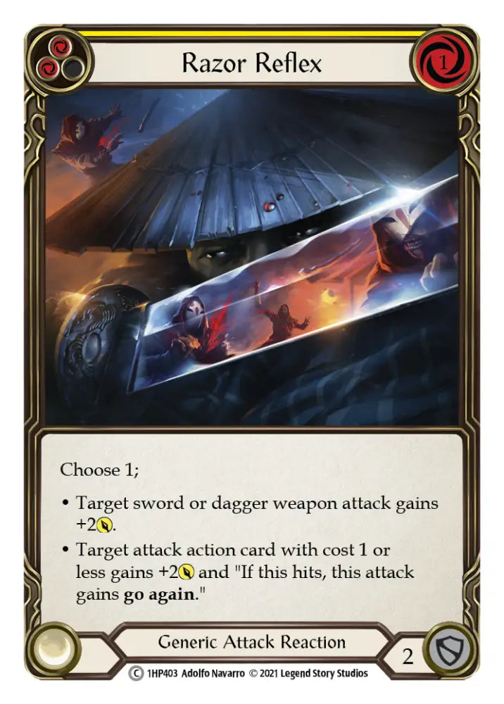 Razor Reflex (Yellow) [1HP403] (History Pack 1) - Flesh And Blood Single