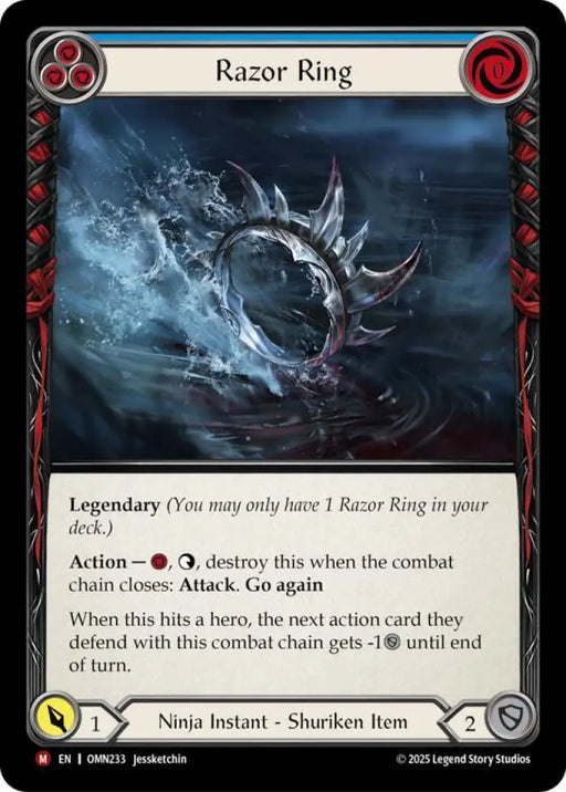 Razor Ring (Blue) (OMN233) [Omens of the Third Age]