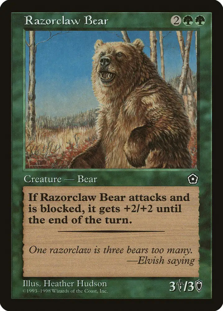 Razorclaw Bear [Portal Second Age] - MTG Single