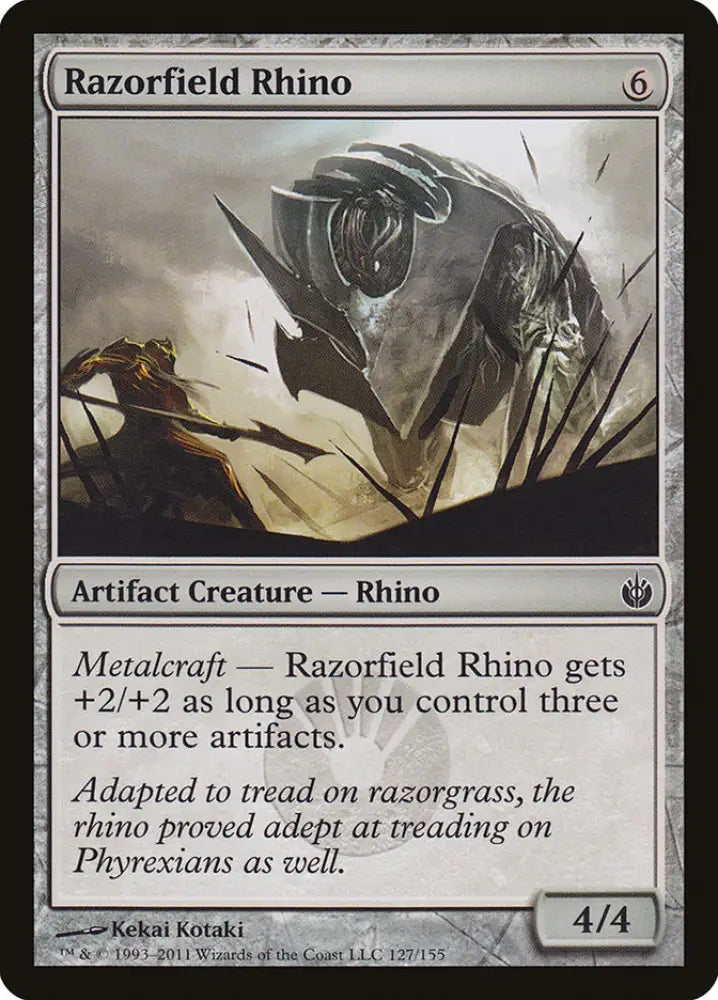 Razorfield Rhino [Mirrodin Besieged] - MTG Single