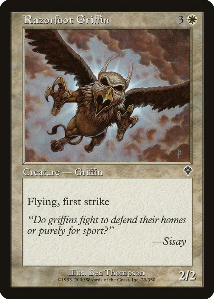 Razorfoot Griffin [Invasion] - MTG Single