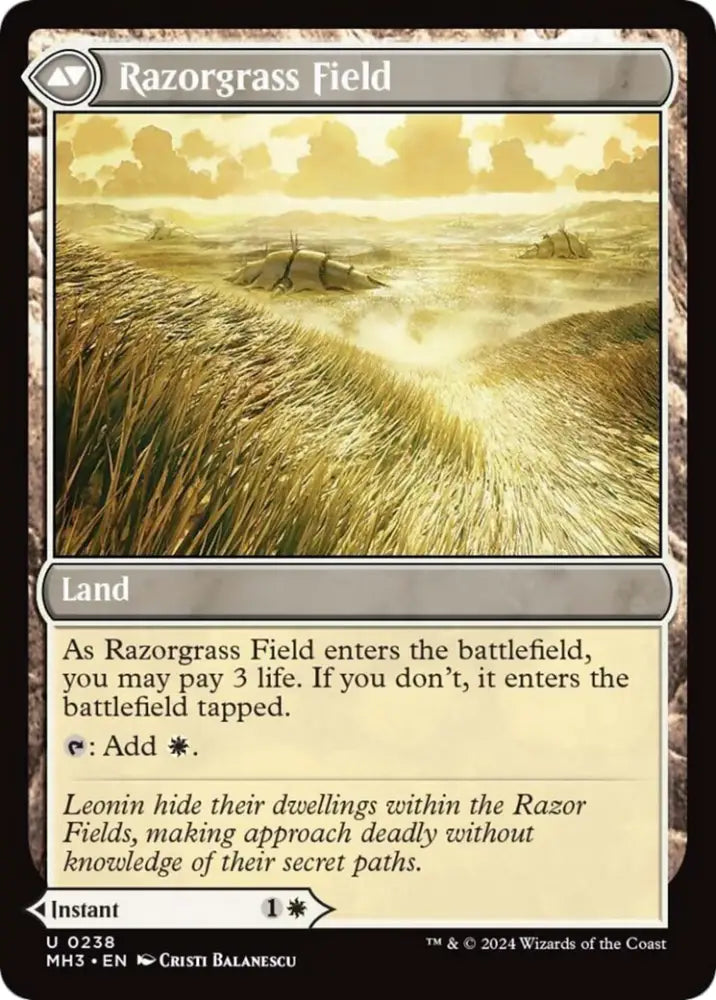Razorgrass Ambush // Razorgrass Field [Modern Horizons 3] - MTG Single