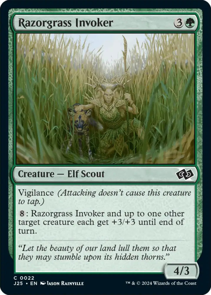 Razorgrass Invoker [Foundations Jumpstart] - MTG Single