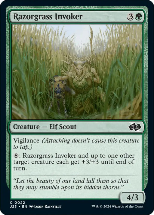 Razorgrass Invoker [Foundations Jumpstart] - MTG Single