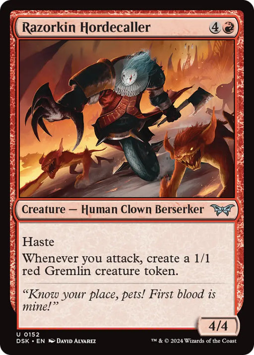 Razorkin Hordecaller [Duskmourn: House of Horror] - MTG Single