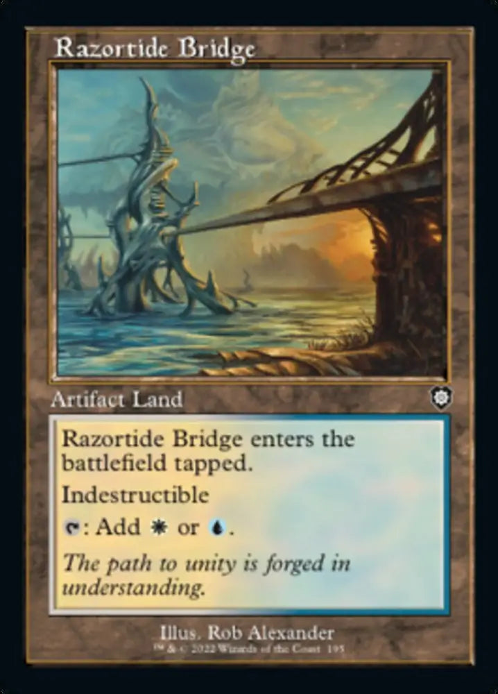 Razortide Bridge (Retro) [The Brothers’ War Commander] - MTG Single