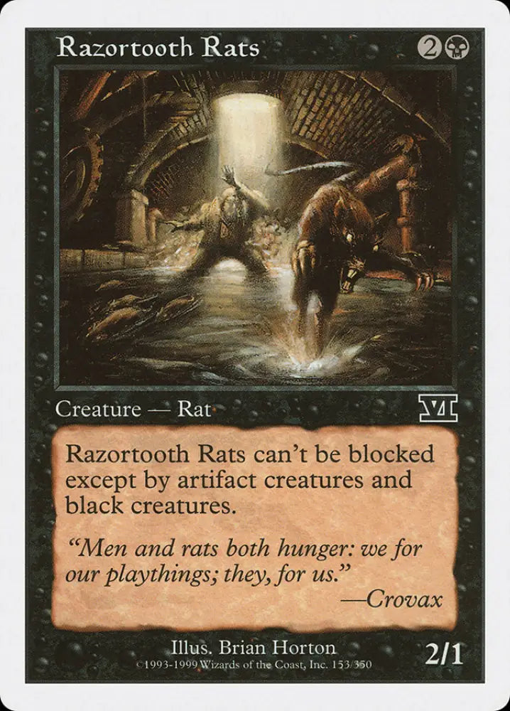Razortooth Rats [Classic Sixth Edition] - MTG Single