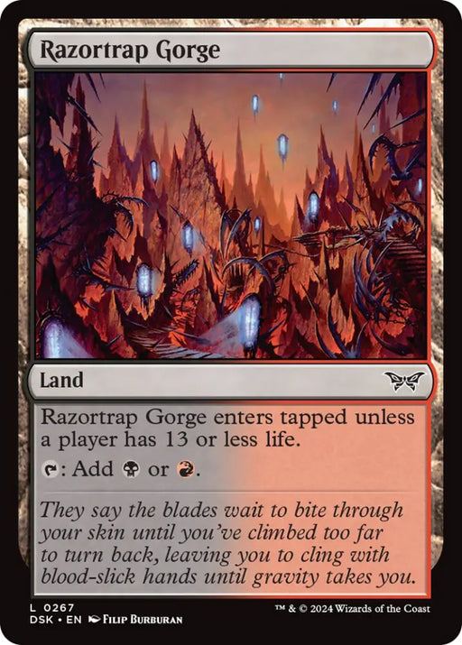 Razortrap Gorge [Duskmourn: House of Horror] - MTG Single