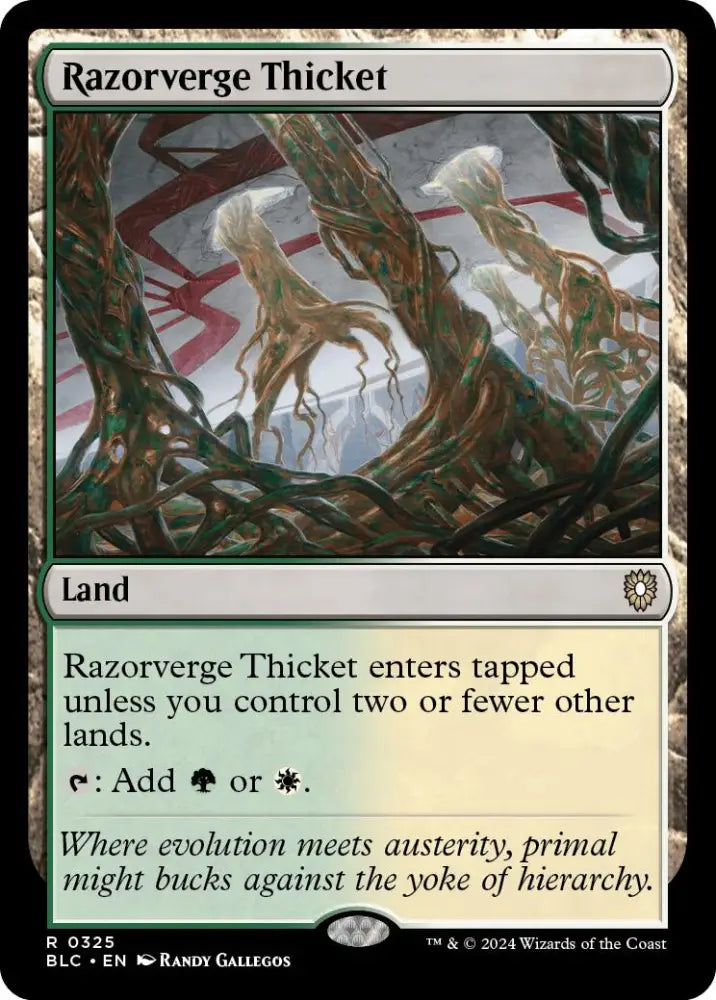 Razorverge Thicket [Bloomburrow Commander] - MTG Single