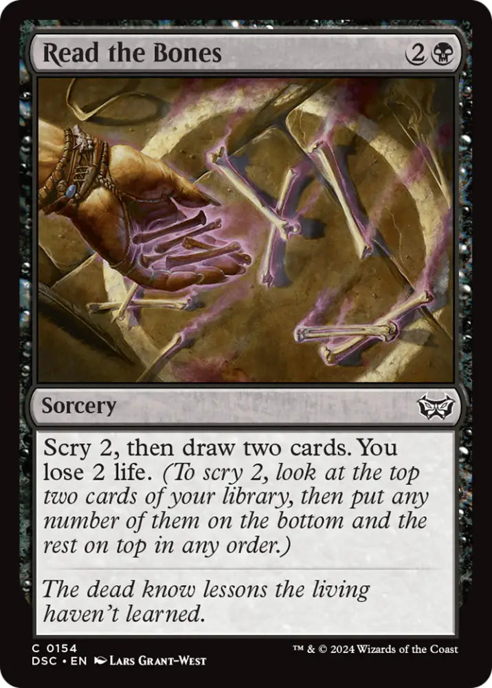Read the Bones [Duskmourn: House of Horror Commander] - MTG Single