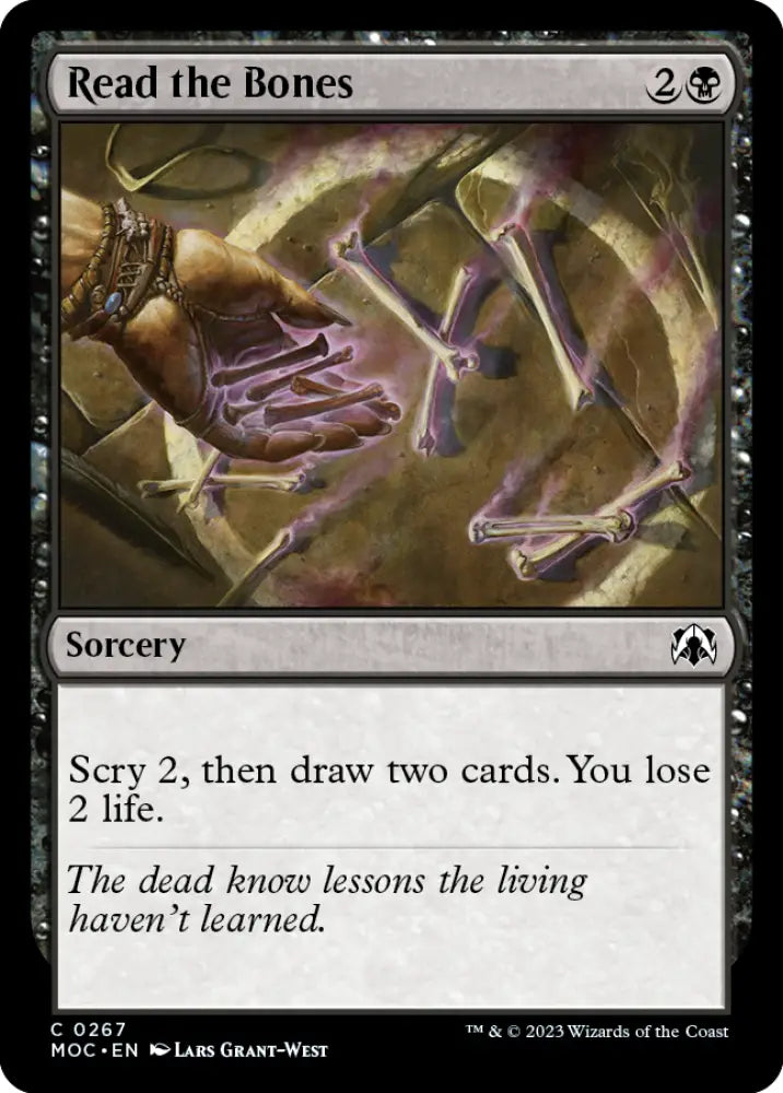 Read the Bones [March of the Machine Commander] - MTG Single