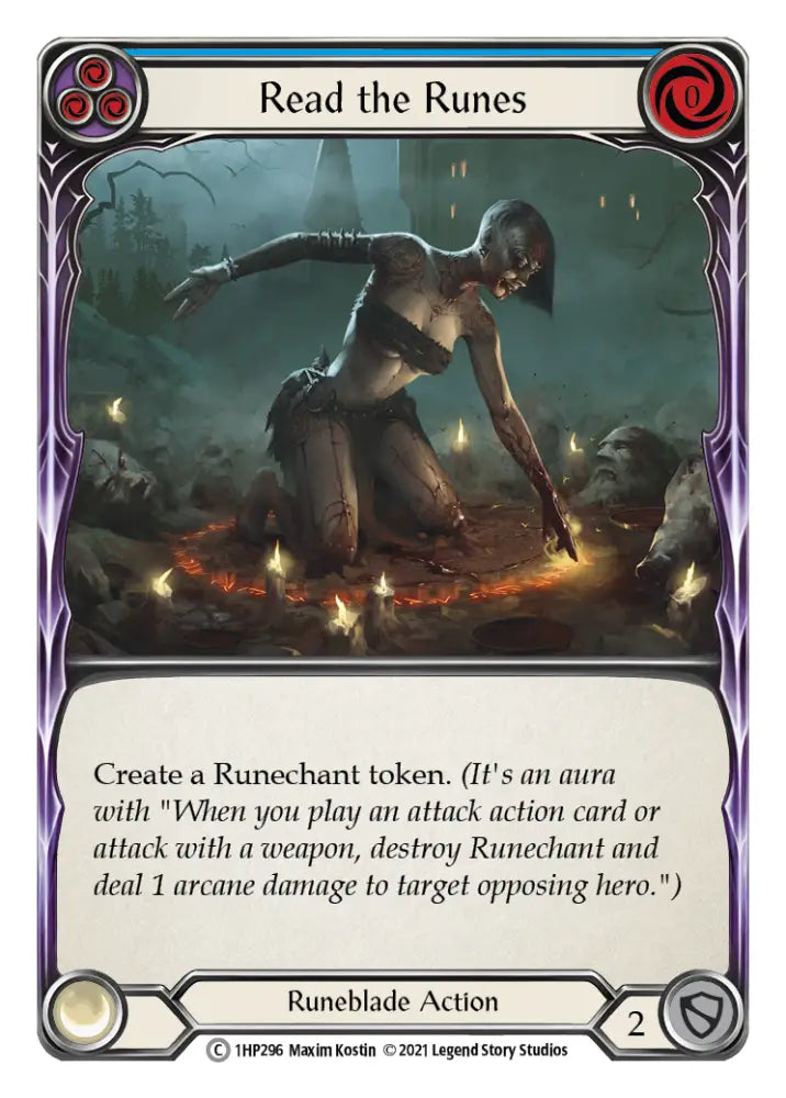 Read the Runes (Blue) [1HP296] (History Pack 1) - Flesh And Blood Single