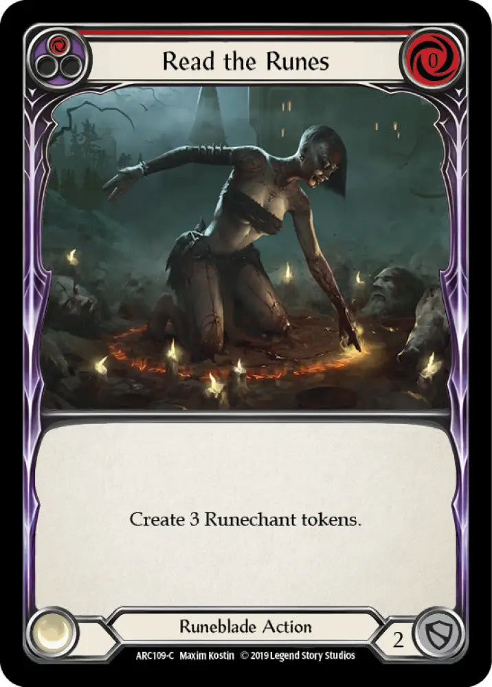 Read the Runes (Red) [Arcane Rising 1st Edition] 1st Edition Rainbow Foil - Flesh And Blood Single