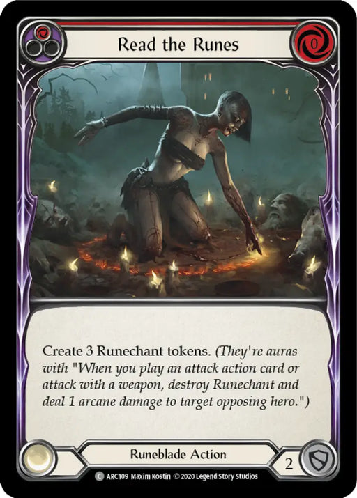 Read the Runes (Red) [Arcane Rising Unlimited] Unlimited Rainbow Foil - Flesh And Blood Single