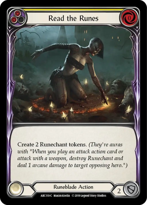 Read the Runes (Yellow) [Arcane Rising 1st Edition] 1st Edition Normal - Flesh And Blood Single