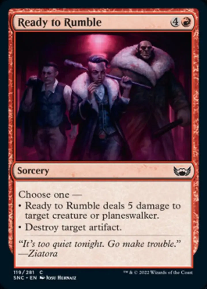 Ready to Rumble [Streets of New Capenna] - MTG Single