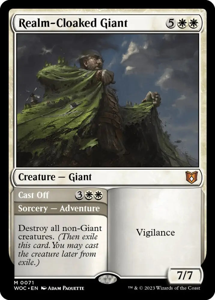 Realm-Cloaked Giant // Cast Off [Wilds of Eldraine Commander] - MTG Single
