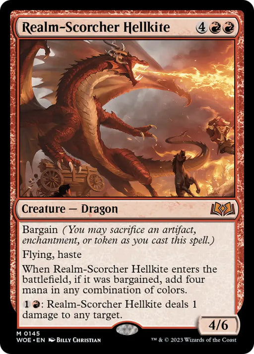 Realm-Scorcher Hellkite [Wilds of Eldraine] - MTG Single