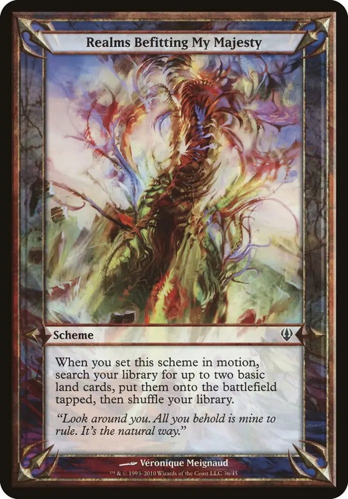 Realms Befitting My Majesty (Schemes) [Archenemy Schemes] - MTG Single