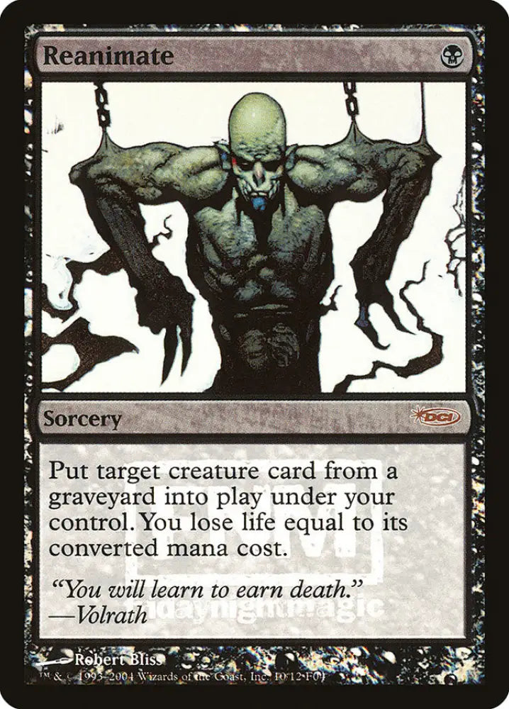 Reanimate [Friday Night Magic 2004] - MTG Single