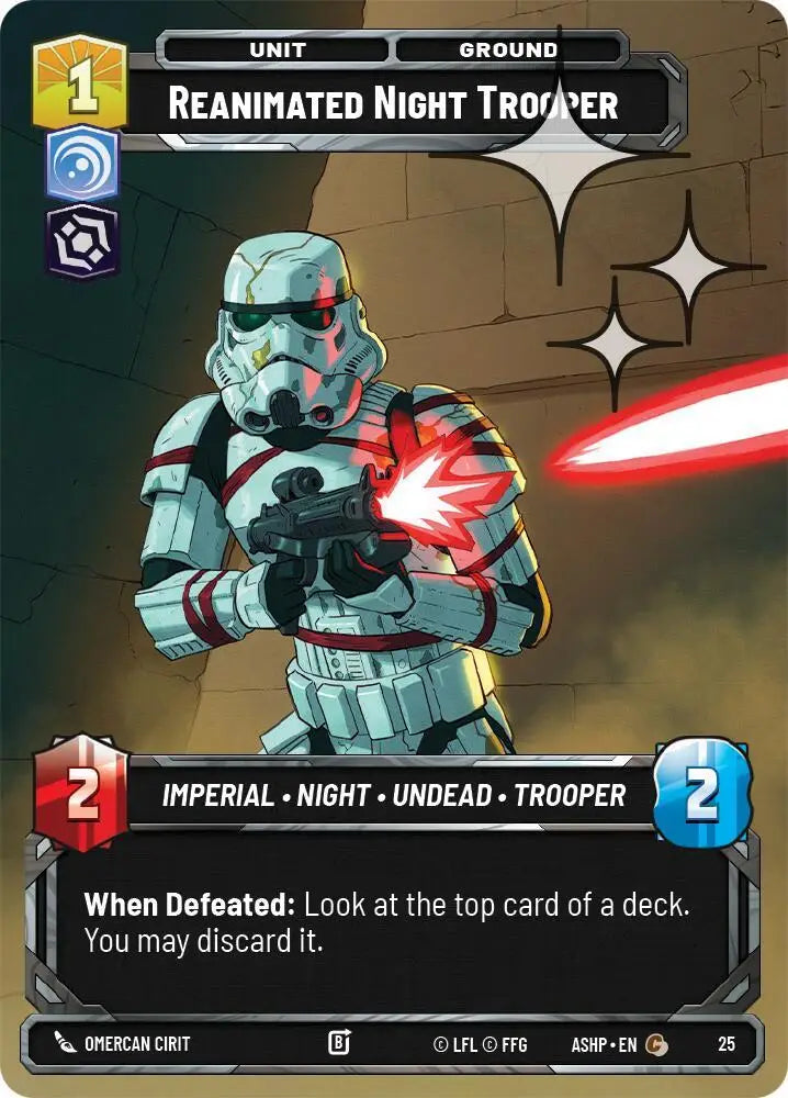 Reanimated Night Trooper (Foil) (25) [Ashes of the Empire - Weekly Play Promos]