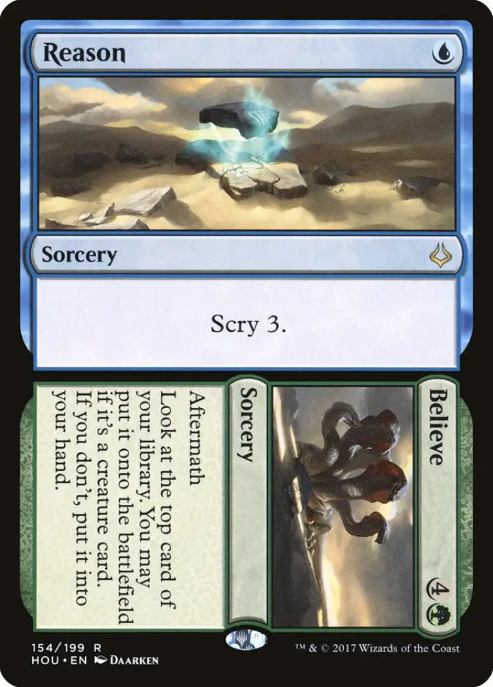 Reason // Believe [Hour of Devastation] - MTG Single