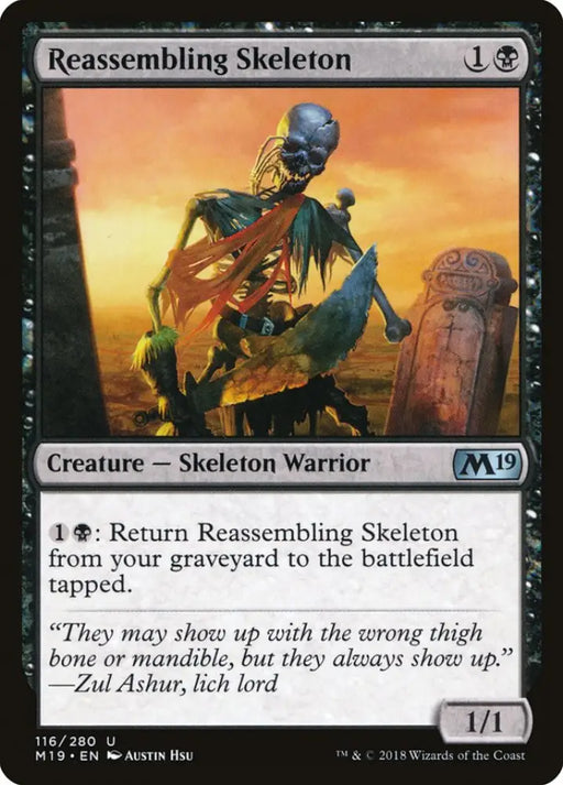 Reassembling Skeleton [Core Set 2019] - MTG Single