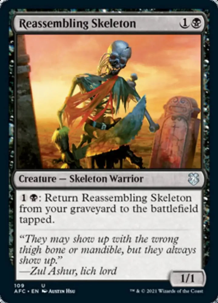 Reassembling Skeleton [Dungeons & Dragons: Adventures in the Forgotten Realms Commander] - MTG Single
