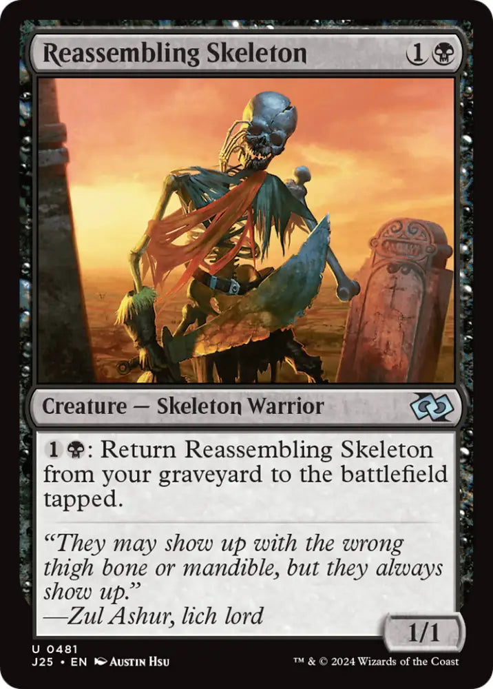 Reassembling Skeleton [Foundations Jumpstart] - MTG Single