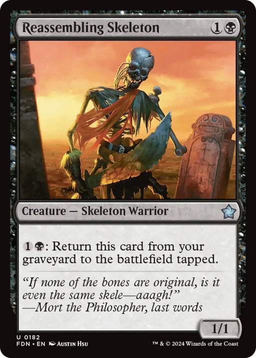 Reassembling Skeleton [Foundations] - MTG Single