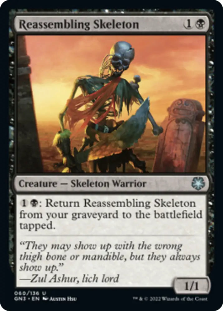 Reassembling Skeleton [Game Night: Free-for-All] - MTG Single
