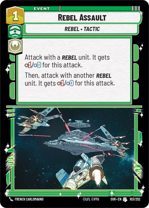 Rebel Assault (103/252) [Spark of Rebellion] - Star Wars: Unlimited Single
