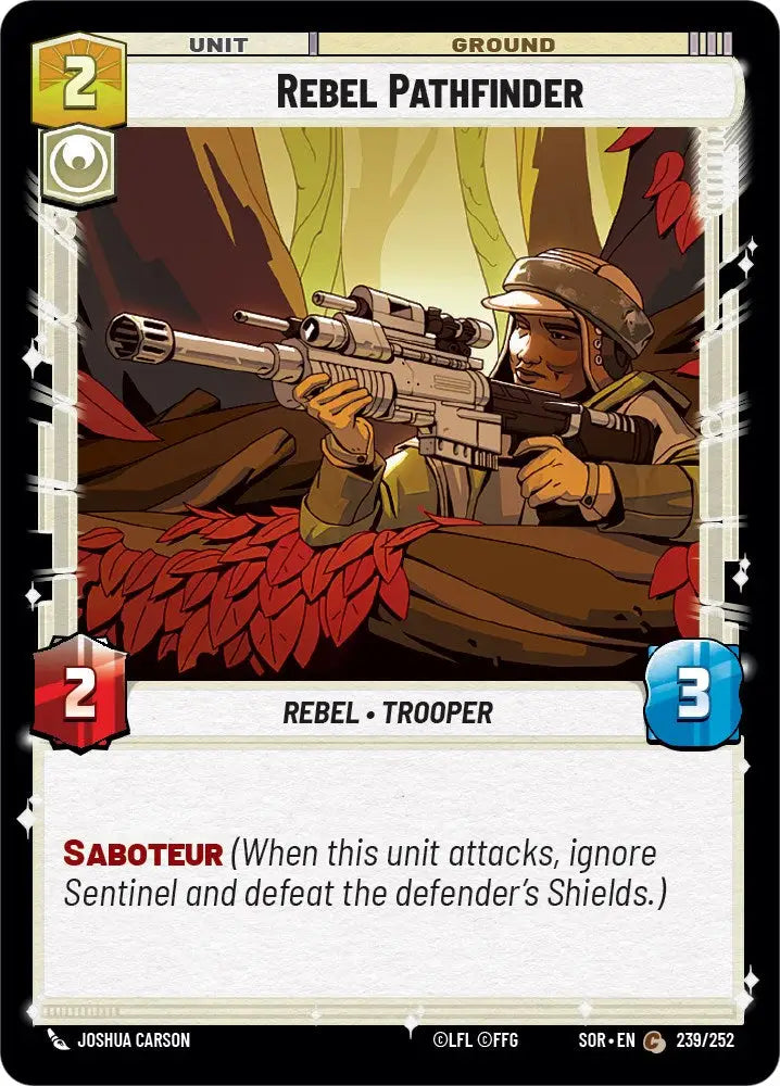 Rebel Pathfinder (239/252) [Spark of Rebellion] - Star Wars: Unlimited Single
