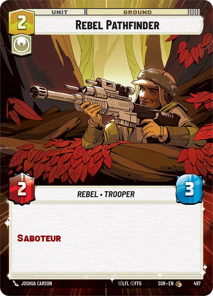Rebel Pathfinder (Hyperspace) (497) [Spark of Rebellion] - Star Wars: Unlimited Single