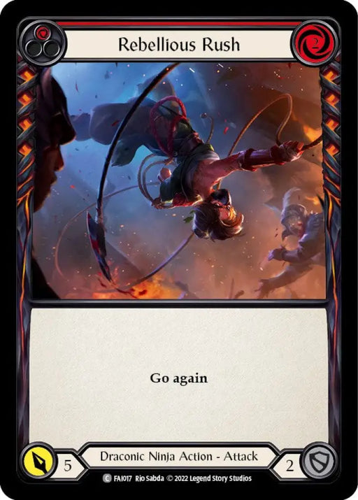 Rebellious Rush (Red) [Uprising] (Fai Blitz Deck) - Flesh And Blood Single