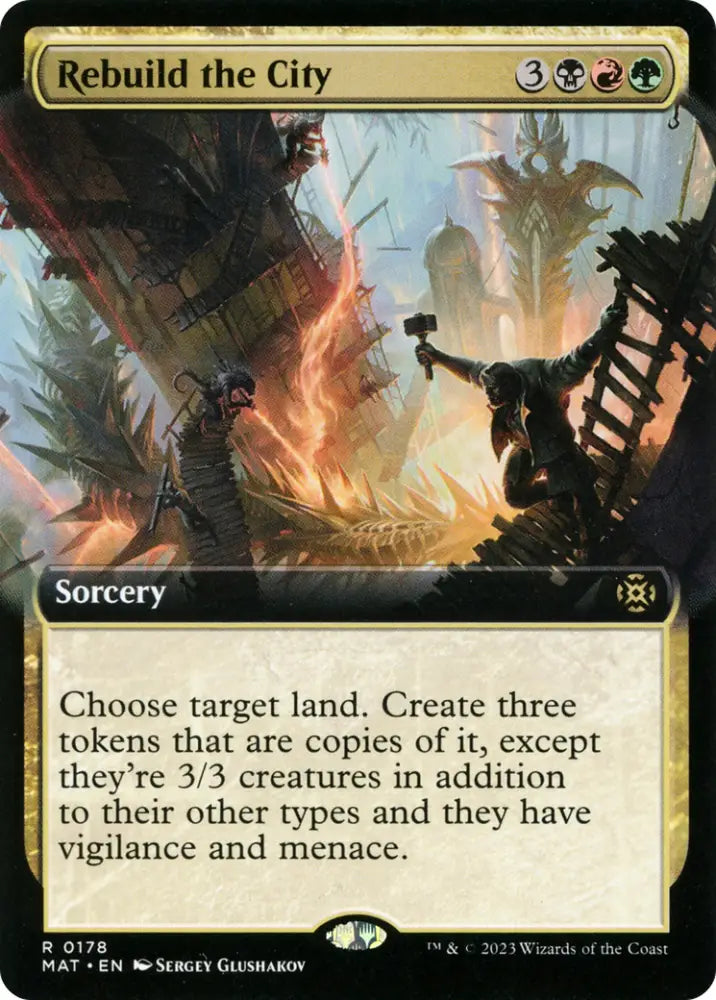 Rebuild the City (Extended Art) [March of the Machine: The Aftermath] - MTG Single