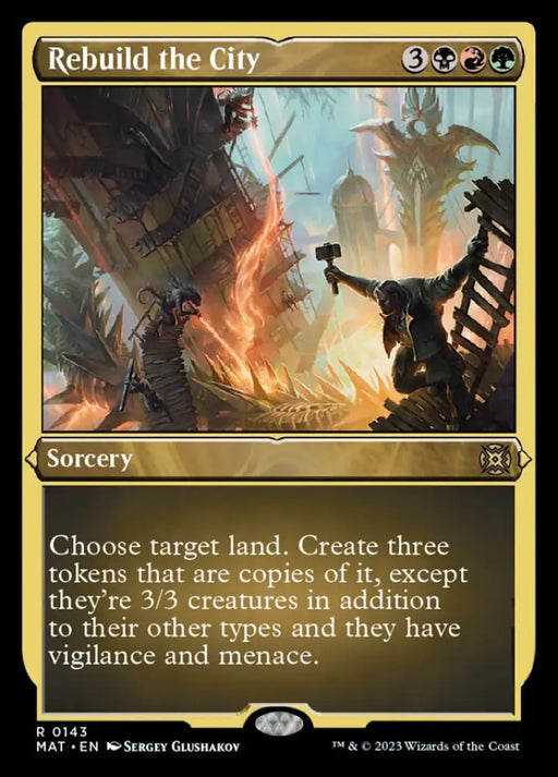 Rebuild the City (Foil Etched) [March of the Machine: The Aftermath] - MTG Single