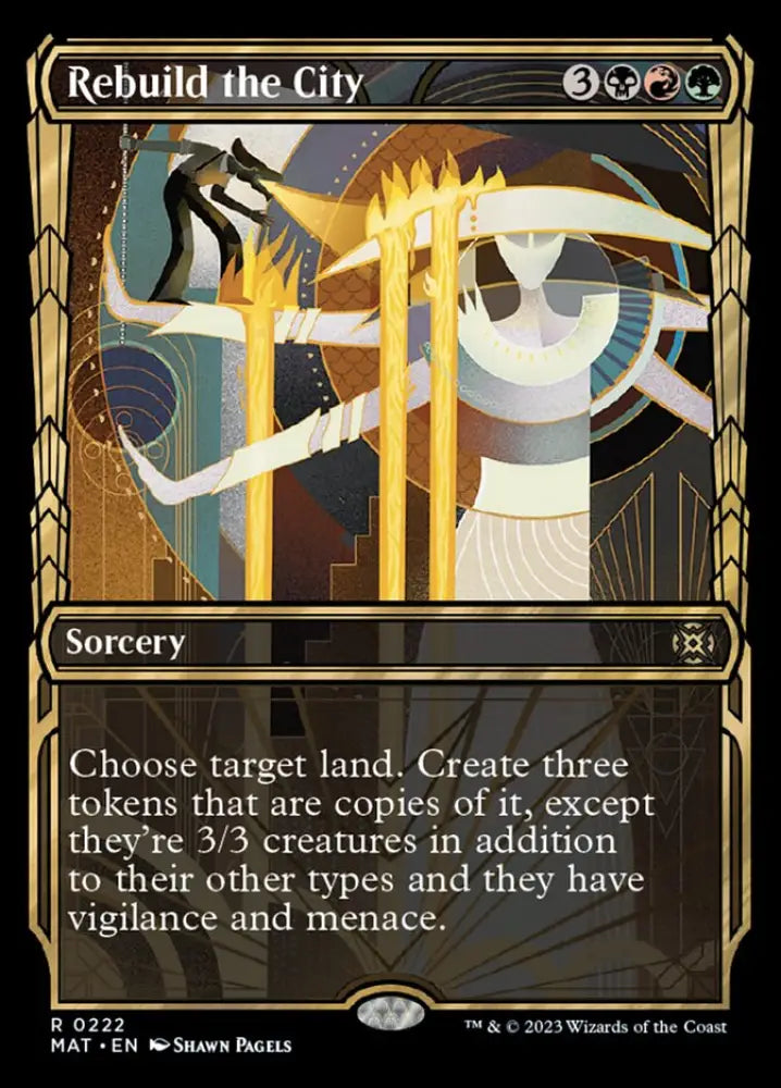 Rebuild the City (Showcase Halo Foil) [March of the Machine: The Aftermath] - MTG Single