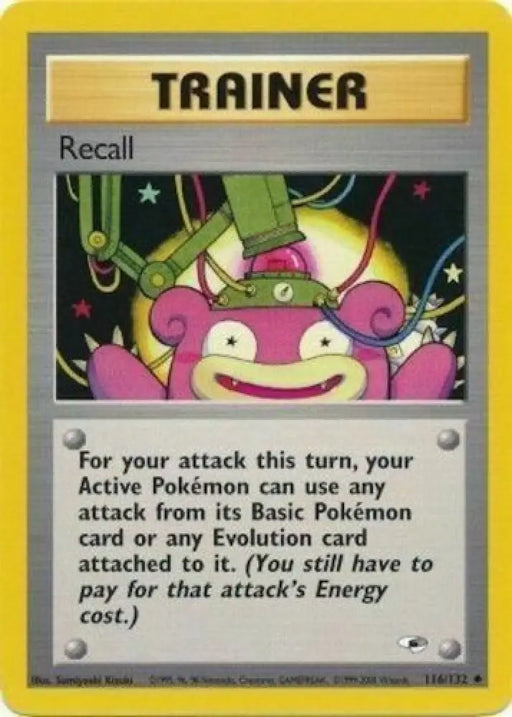 Recall (116/132) [Gym Heroes Unlimited] - Pokemon Single
