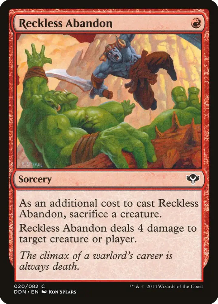 Reckless Abandon [Duel Decks: Speed vs. Cunning] - MTG Single