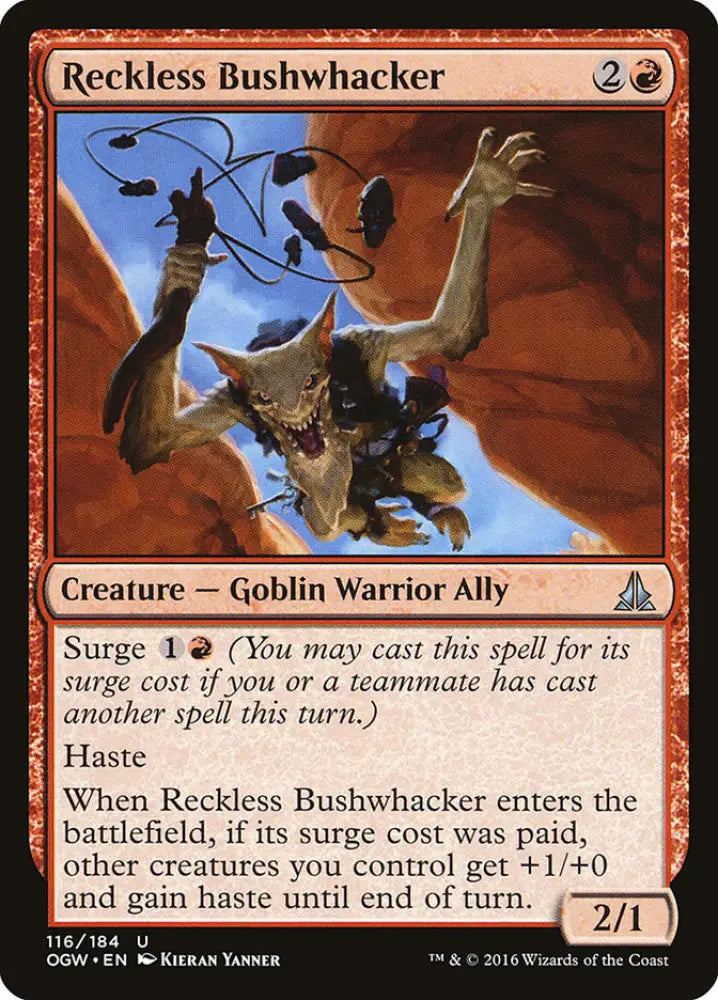 Reckless Bushwhacker [Oath of the Gatewatch] - MTG Single