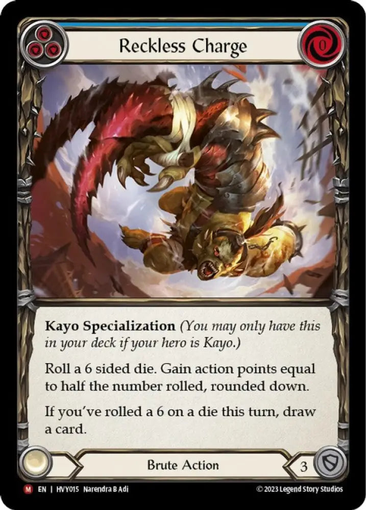 Reckless Charge [Heavy Hitters] - Flesh And Blood Single