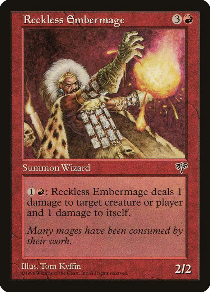 Reckless Embermage [Mirage] - MTG Single