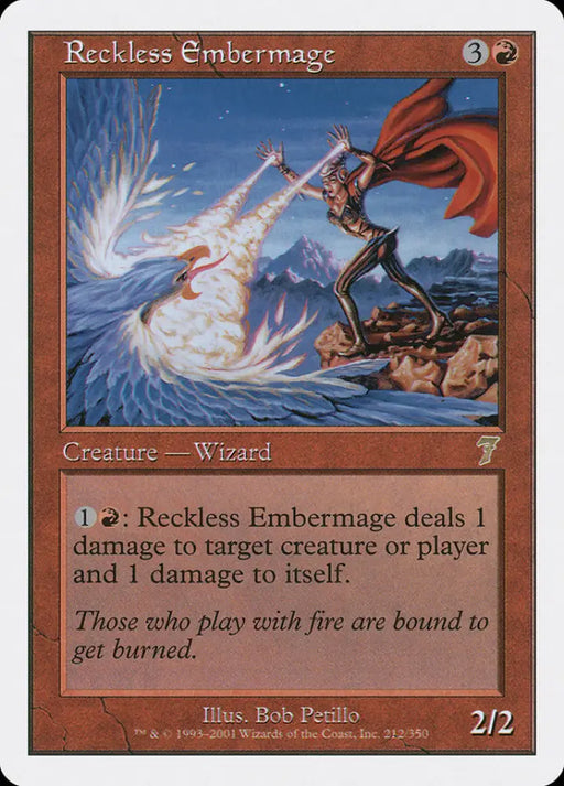 Reckless Embermage [Seventh Edition] - MTG Single