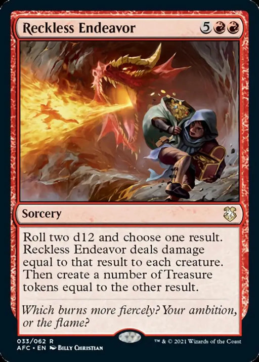 Reckless Endeavor [Dungeons & Dragons: Adventures in the Forgotten Realms Commander] - MTG Single