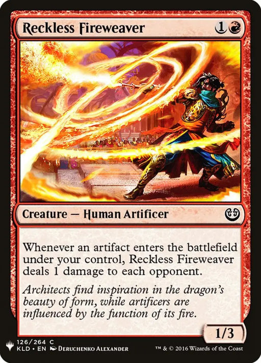 Reckless Fireweaver [Mystery Booster] - MTG Single