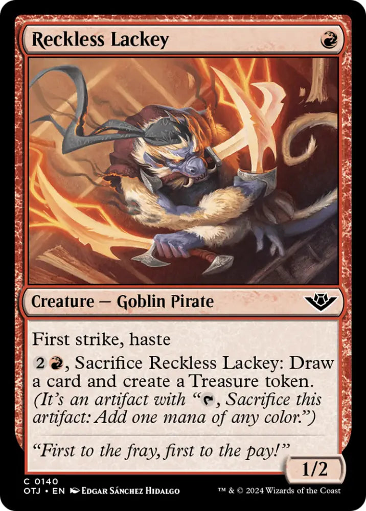 Reckless Lackey [Outlaws of Thunder Junction] - MTG Single