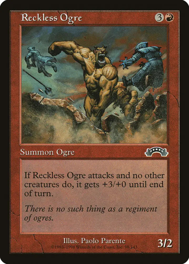 Reckless Ogre [Exodus] - MTG Single