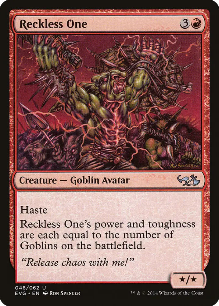 Reckless One (Elves vs. Goblins) [Duel Decks Anthology] - MTG Single