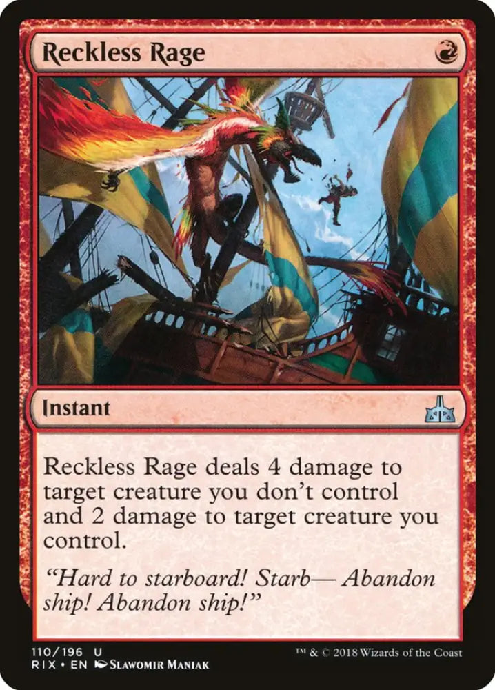 Reckless Rage [Rivals of Ixalan] - MTG Single